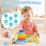 Blue Whale Stacking Rings Sensory Montessori Toys - Image 3