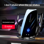 Smart Induction Car Phone Holder 15W Magnetic Wireless Fast Charging Outlet Clip-on Navigation Holder - Image 4