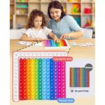 Educational Toy Math Learning Tool Multiplication Flash Cards Math Pop Mat Set - Image 2