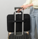 15.6 Inch Thin Laptop Bag Can Be Carried On One Shoulder Or Crossbody Black - Image 5