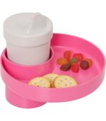 Portable Car Seat Snack Tray for Toddlers Pink - Image 2