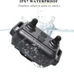 Black Rechargeable Waterproof Dog Training Collar with Remote - Image 5