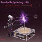 Tesla Coil with LED Light Acrylic Desktop Coil EU Plug - Image 2