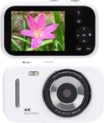 Digital Camera 2.8 Inch CCD HD 4K Home Student Children Special Camera Portable Card Camera (White) - Image 2