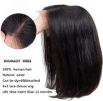 4x4 Glueless Human Hair Bob Wig 10 Inch Straight Lace Closure Wig - Image 3