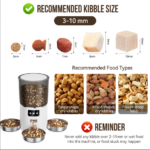 Smart Automatic Pet Feeder For Cats&Dogs 6L With App Control WIFI-White - Image 3