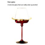 550ml Spinning Crystal Wine Glass - Image 3