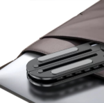 Aluminum Alloy Laptop Stand Folding Lift Vertical Base Heightening Bracket (Black) - Image 4