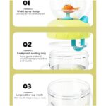 Leak-Proof Whale Sippy Cup 220ml Weighted Straw Cup for Toddlers Green - Image 3