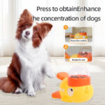 2-in-1 Duck-Shaped Dog Slow Feeder & Interactive Dog Puzzle Toy - Image 2