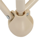 Foldable Baby Dining Chair Seat With Tray And Travel Bag- Beige - Image 4