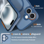 Skin-feel Two-in-one Mobile Phone Case PC 2.0 Anti-fall Tpu Magnetic Iphone16 Mobile Phone Case - Image 2