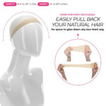HD Transparent Lace Wig Cap Beige - Image 4