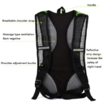 Tactical Hydration Backpack, Black Set, Equipped With 2.0L Bladder For Hiking, Biking, Running, Walking And Climbing - Image 4
