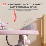 Pink Foldable Walker For 6-18 Months Old Baby With Music - Image 4