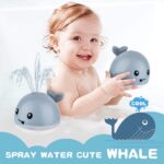 Grey Creative Whale Water Spray Bath Toy for Toddlers - Image 5
