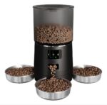 Smart Automatic Pet Feeder For Cats&Dogs 6L With App Control WIFI-Black
