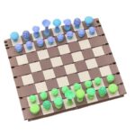 Portable Magnetic Mushroom Forest Chess Set