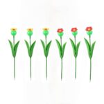 6PCS Outdoor Garden Ground Stake Hummingbird Feeders